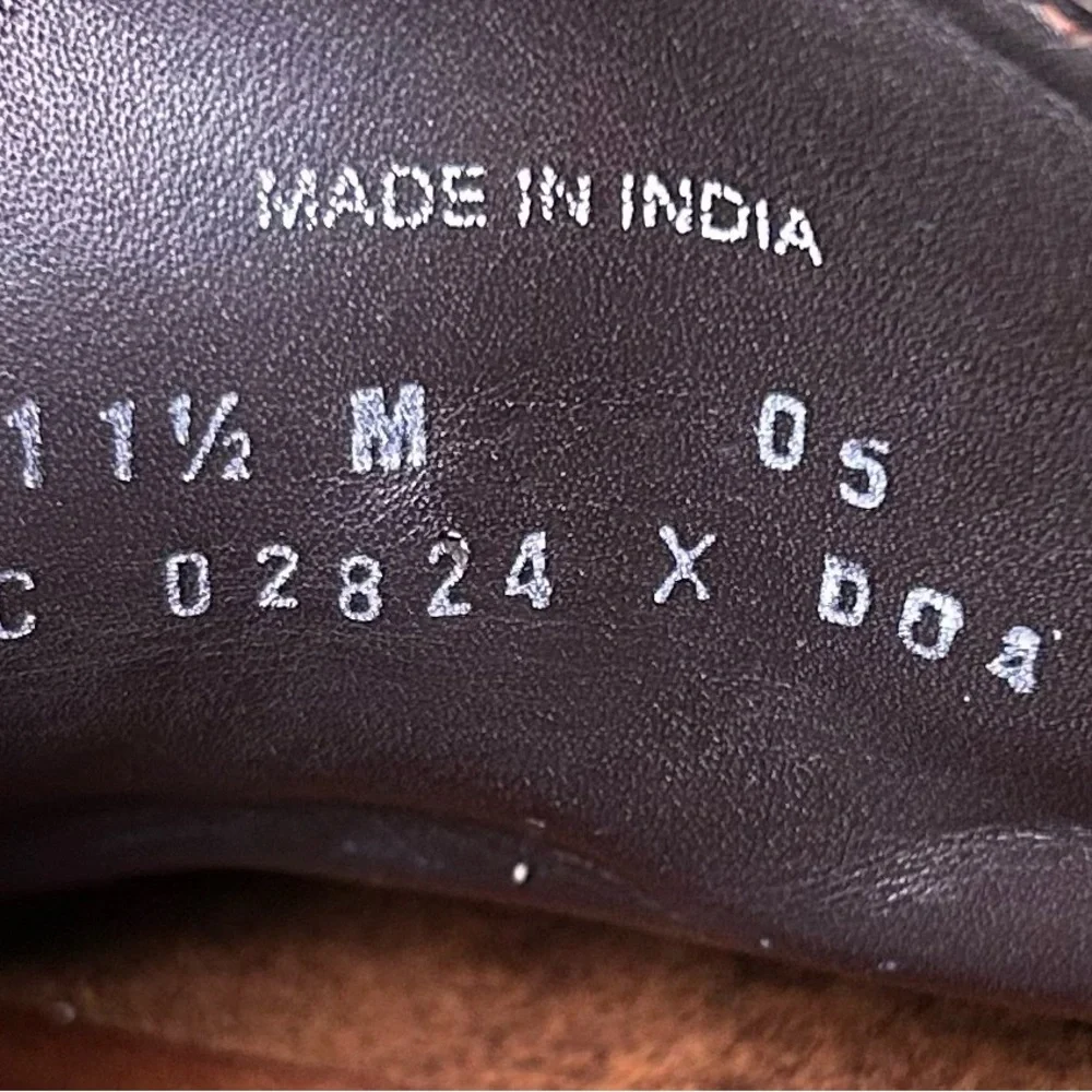 Cole Haan Men's Brown Leather Fringe Loafers Size 11.5. C 02824 xD04‎